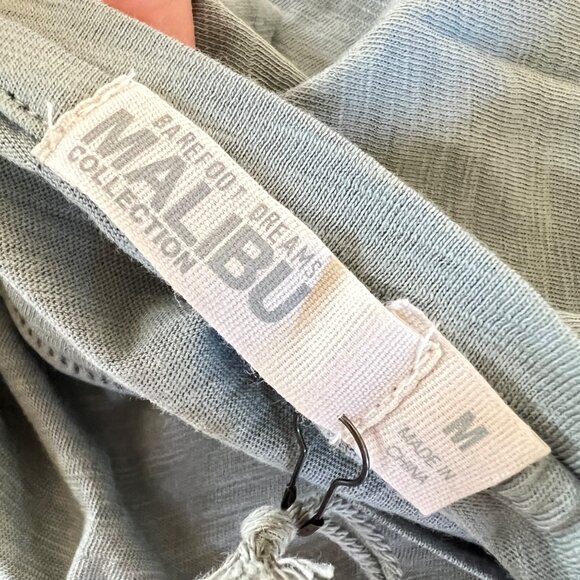 Barefoot Dreams Malibu Collection Slub Jersey Tee Waterfall Size Medium NWT - Picture 9 of 12